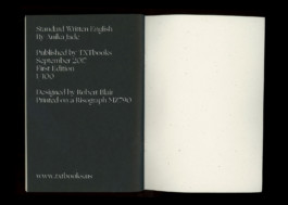 Standard Written English by Anika Jade, Designed by Robert Blair, Published by TXTBooks