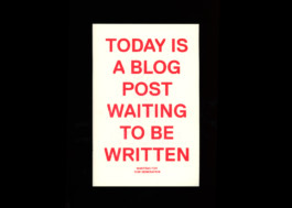 today is a blog post waiting to be written by robert blair published by txtbooks cover 